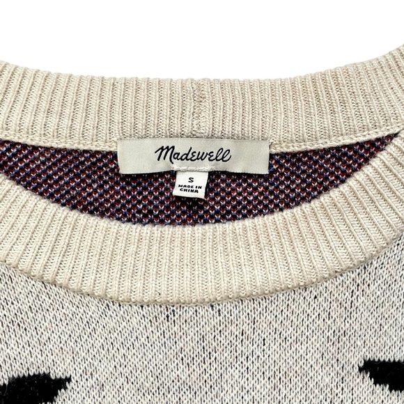 Madewell Cherry Jacquard Pullover Merino Wool Alpaca Sweater - Picture 3 of 5